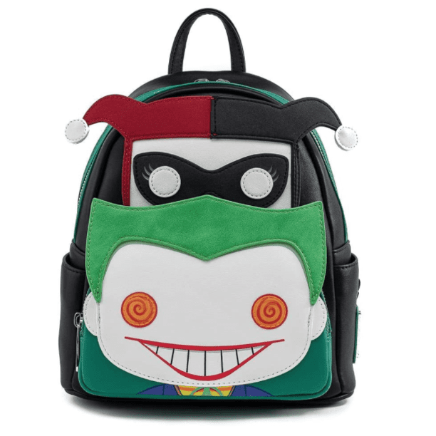 DC Suicide Squad Harley Quinn Mini Backpack. Joker. With Pin And Keychains