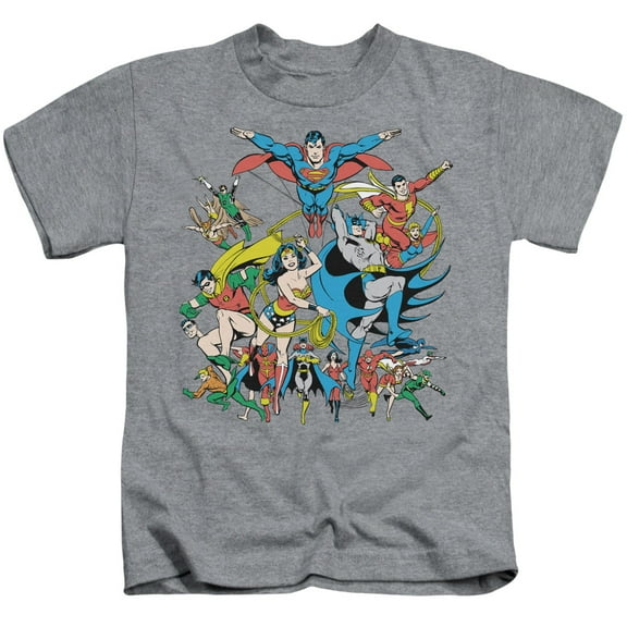 DC Comics Boys' Justice League Assemble Childrens T-shirt Blue