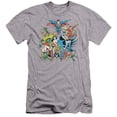 thumbnail image 1 of Dc - Justice League Assemble - Premium Slim Fit Short Sleeve Shirt - Small, 1 of 2