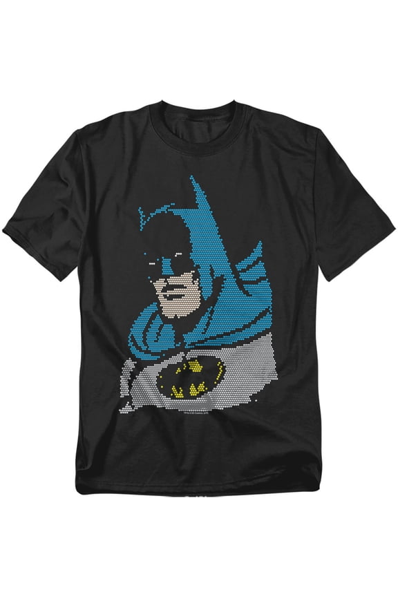 DC Comics T-Shirt Lite Brite Batman Unisex Graphic Tee For Men & Women