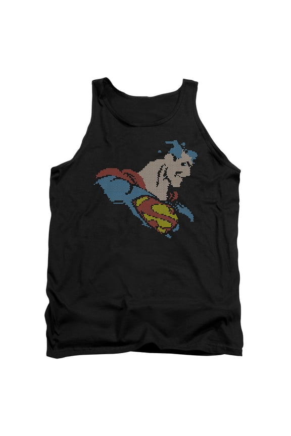 Dc - Lite Brite Superman - Tank Top - Large