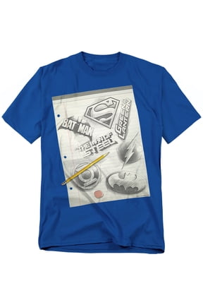 DC Comics T-Shirt Logo Note Paper Unisex Graphic Tee For Men & Women