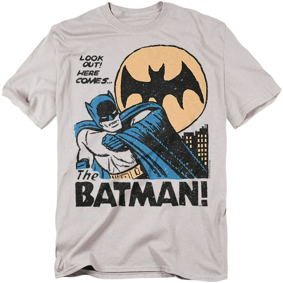 DC Comics T-Shirt Look Out Unisex Graphic Tee For Men & Women Silver 