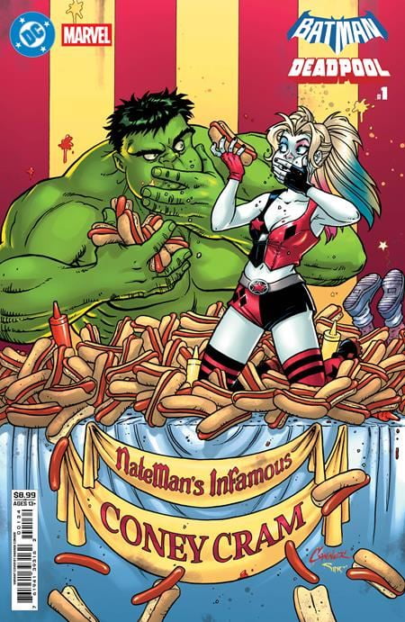 Dc Marvel Batman Deadpool #1 (one Shot) Cvr F Amanda Conner Harley Quinn Hulk Card Stock Var DC Comics Comic Book