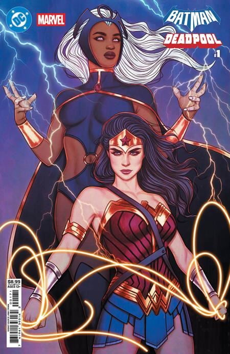 Dc Marvel Batman Deadpool #1 (one Shot) Cvr H Jenny Frison Wonder Woman Storm Card Stock Var DC Comics Comic Book