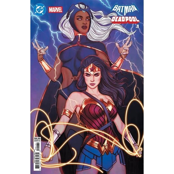 Dc Marvel Batman Deadpool #1 (one Shot) Cvr H Jenny Frison Wonder Woman Storm Card Stock Var DC Comics Comic Book