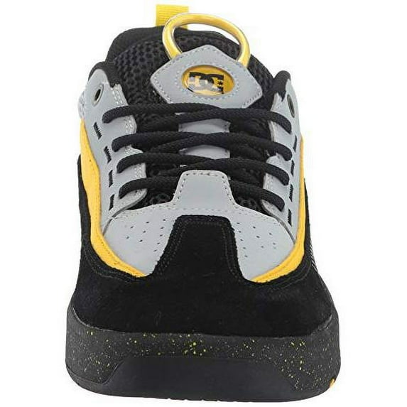 Dc Men's Legacy 98 Slim Black/Grey/Yellow Ankle-High Leather Sneaker - 9.5M