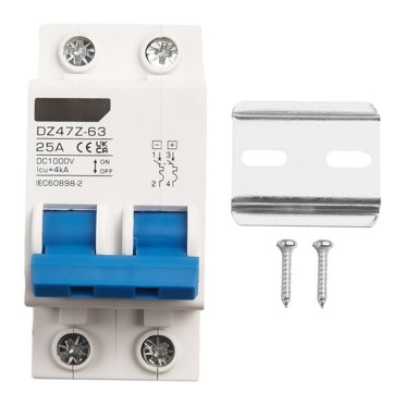 Chtaixi DC Miniature Circuit Breaker - 2 Pole, 1000V, 32 Amp For Solar PV & DC Systems, DIN Rail Mount