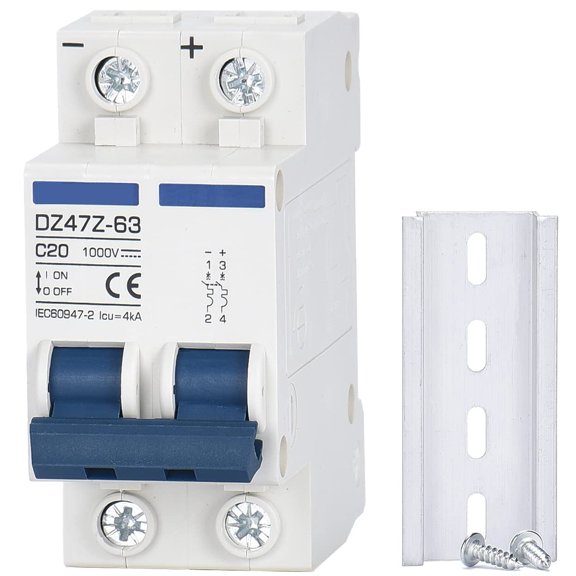 Dc Miniature Circuit Breaker 2 Pole 1000V 32 Amp Isolator Dc Disconnect Switch