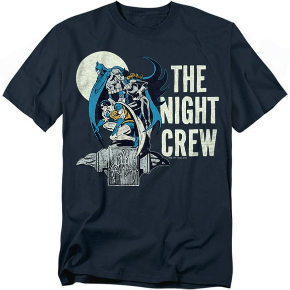 DC Comics T-Shirt Night Crew Unisex Graphic Tee For Men & Women