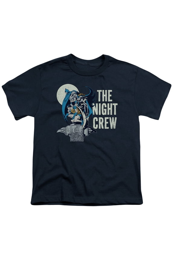 DC Comics Men's Night Crew T-shirt Navy