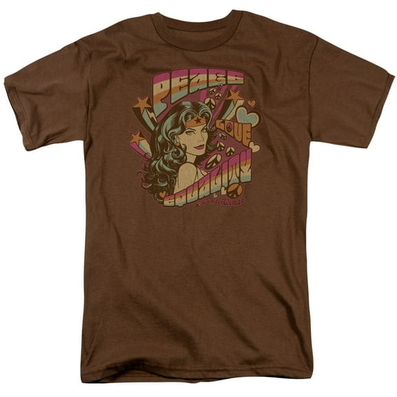 DC Comics - Wonder Woman - Peace Apparel T-Shirt - Brown