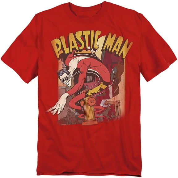 DC Comics T-Shirt Plastic Man Street Unisex Graphic Tee For Men & Women