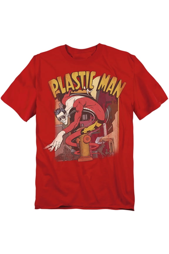 DC Comics T-Shirt Plastic Man Street Unisex Graphic Tee For Men & Women
