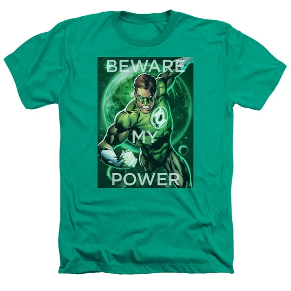 DC Comics Men's Power T-shirt Kelly Green