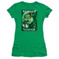 thumbnail image 1 of DC Comics Power S/S Junior Women's T-Shirt Sheer-Kelly Green, 1 of 2