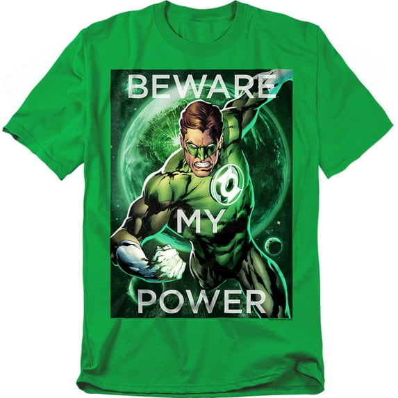 DC Comics T-Shirt Power Unisex Graphic Tee For Men & Women Kelly Green 
