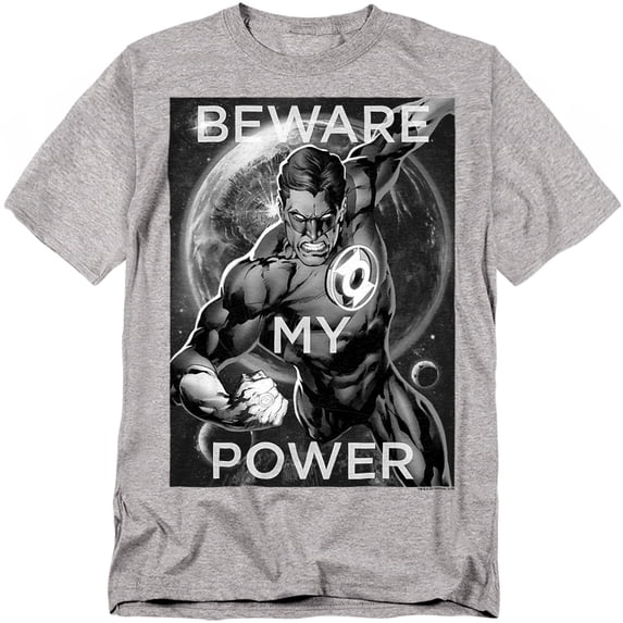 DC Comics T-Shirt Power Unisex Graphic Tee For Men & Women Athletic Heather 