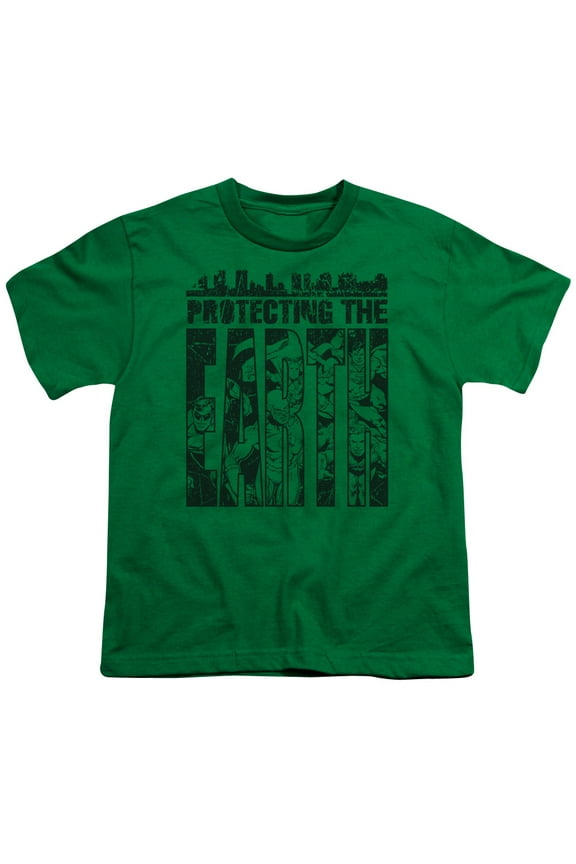 Dc Protecting The Earth Big Boys Youth Shirt