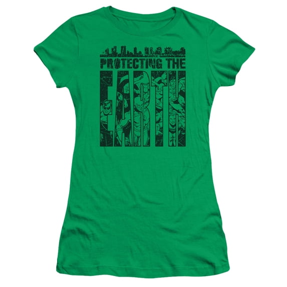 Dc Protecting The Earth Officially Licensed Juniors T Shirt