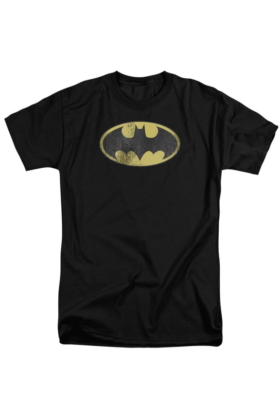 Dc - Retro Bat Logo Distressed - Tall Fit Short Sleeve Shirt - XX-Large