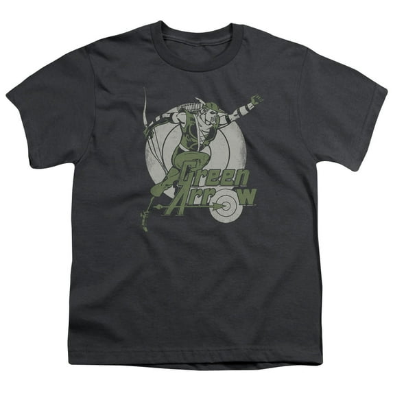 DC Comics Men's Right On Target T-shirt Charcoal