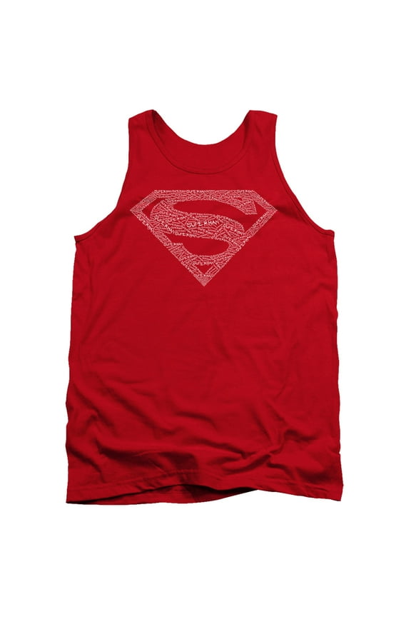 Dc Robin Logo Adult Tank Top Red