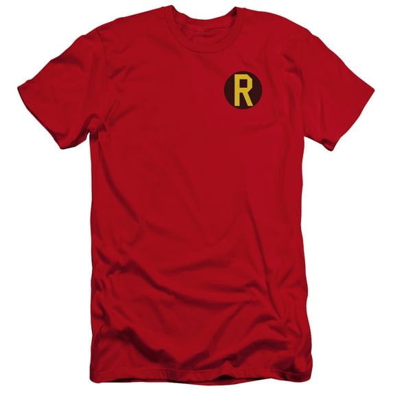 Dc - Robin Logo - Premium Slim Fit Short Sleeve Shirt - X-Large