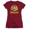 thumbnail image 1 of Dc - Shazam Circle - Juniors Teen Girls Cap Sleeve Shirt - X-Large, 1 of 2