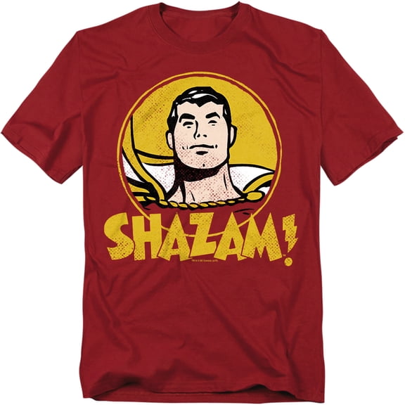 DC Comics T-Shirt Shazam Circle Unisex Graphic Tee For Men & Women