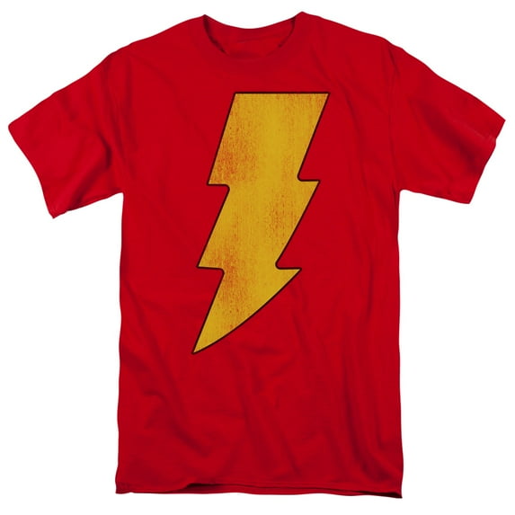 Dc Shazam Logo Distressed Officially Licensed Adult T-Shirt M