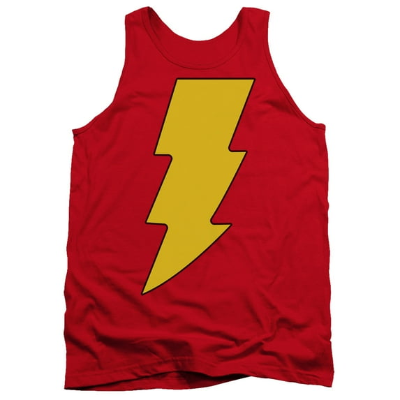 DC Comics Men's Shazam Logo Mens Tank XX-Large Red
