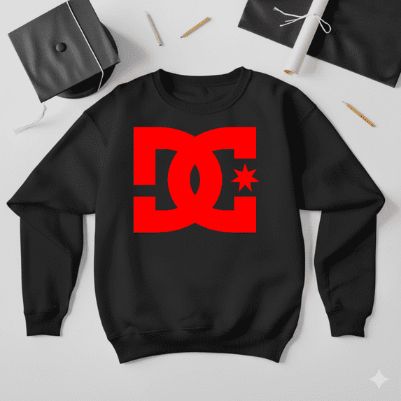 Dc Shoe Co Red Edition Skateboarding Retro Action Sports Sweatshirt V50332, up to size 5XL