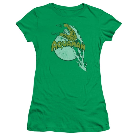 DC Comics Splash S/S Junior Women's T-Shirt Sheer Kelly Green