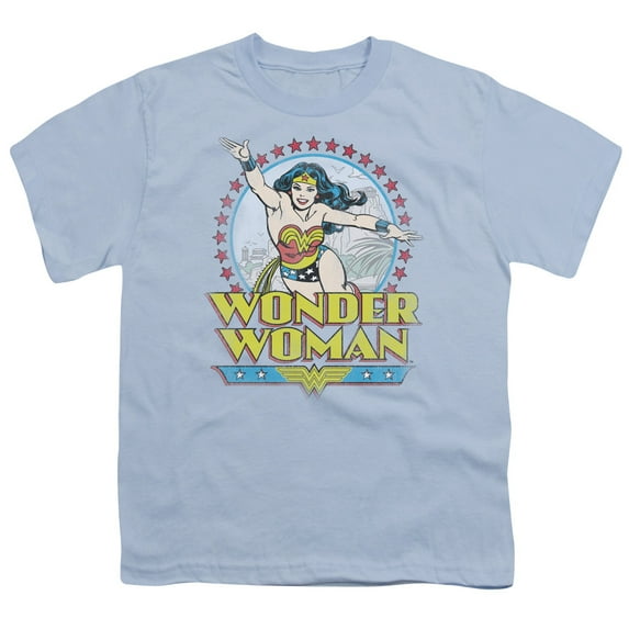 DC Comics Men's Star Of Paradise Island T-shirt Blue