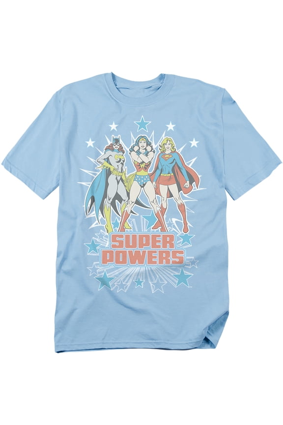 DC Comics T-Shirt Super Powers X3 Unisex Graphic Tee For Men & Women