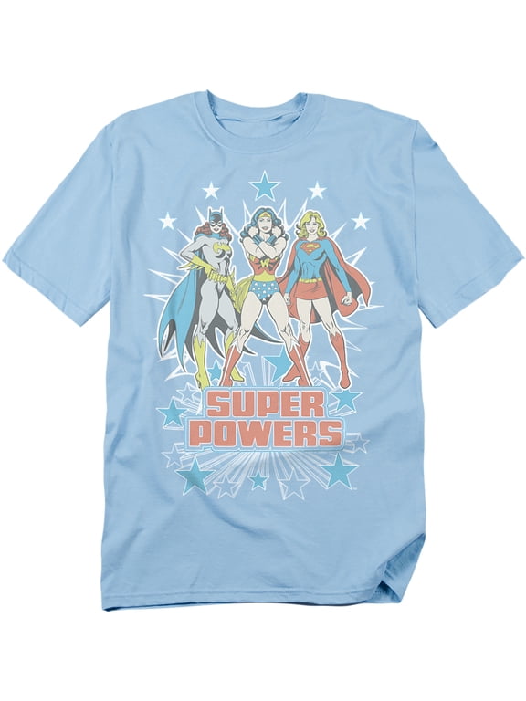 DC Comics T-Shirt Super Powers X3 Unisex Graphic Tee For Men & Women