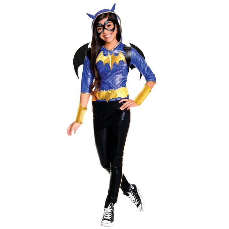 Batgirl Girls Costume Kids Fancy DC Comic Hero Dress Halloween Superhero  Outfit