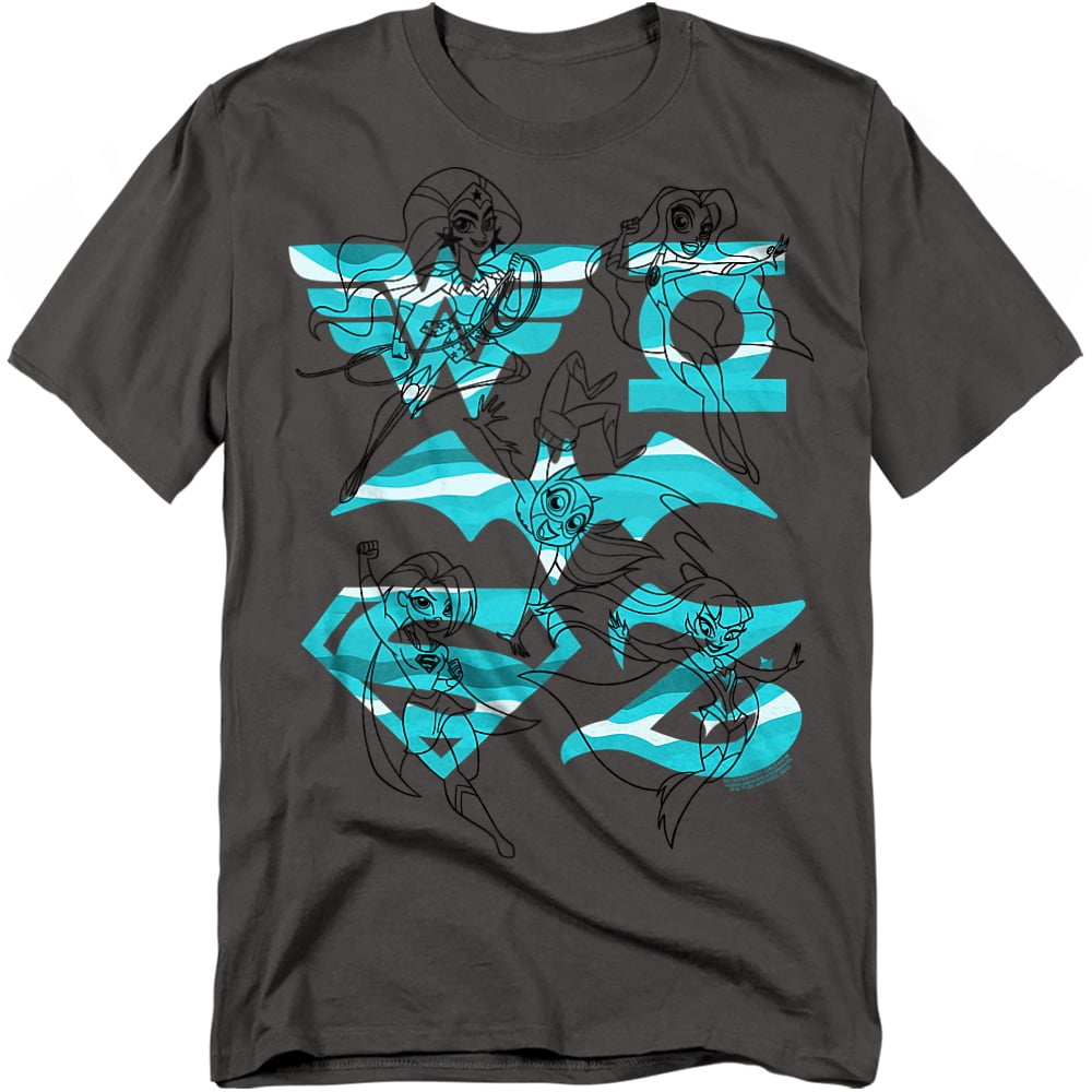DC Super Hero Girls Line Art Group Long Sleeve T-Shirt main image 0