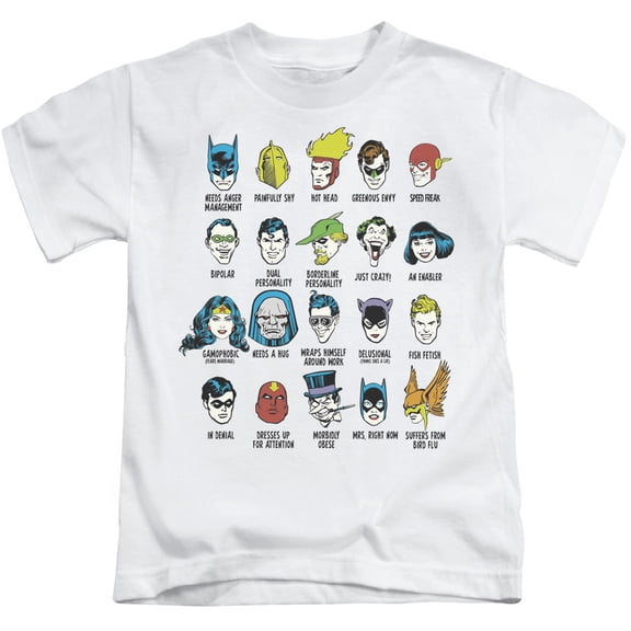 Dc - Superhero Issues - Juvenile Short Sleeve Shirt - 5/6