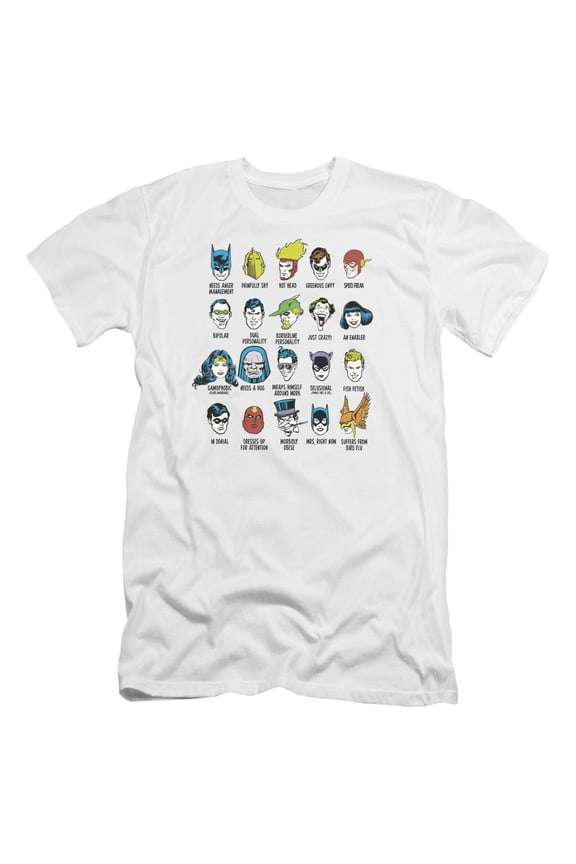 Dc - Superhero Issues - Premium Slim Fit Short Sleeve Shirt - XX-Large