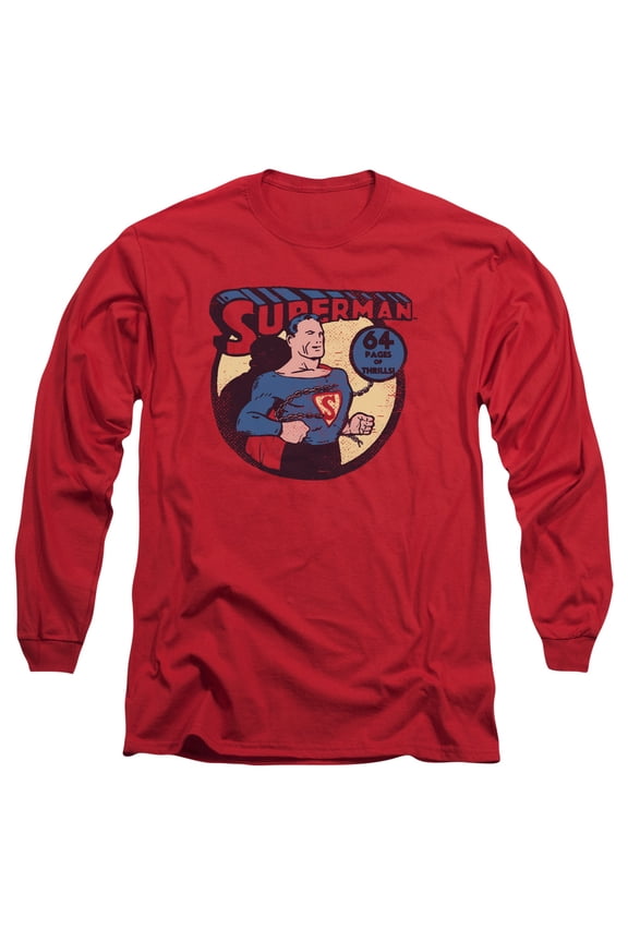 Dc - Superman 64 - Long Sleeve Shirt - Large