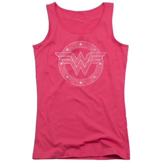 Dc - Tattered Emblem - Juniors Tank Top - XX-Large