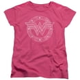 thumbnail image 1 of Dc-Tattered Emblem - Short Sleeve Womens Tee - Pink- Small, 1 of 1