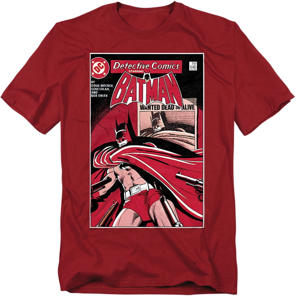 DC Comics T-Shirt Wanted Bat Unisex Graphic Tee For Men & Women ...
