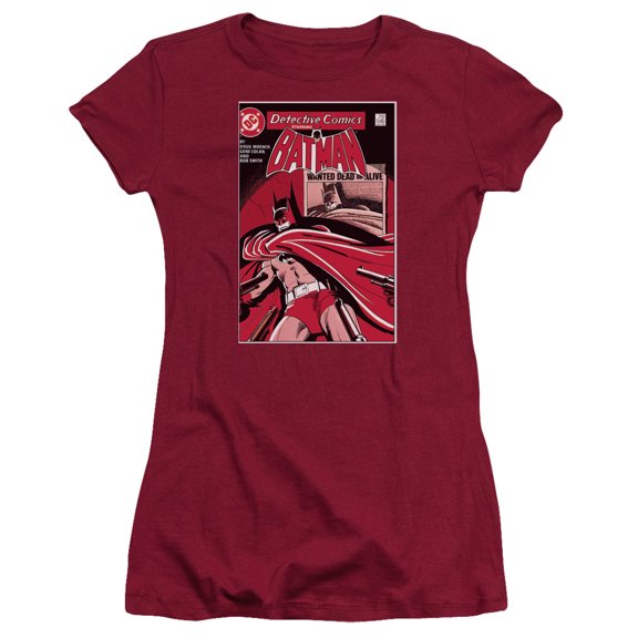 Dc Wanted Bat Officially Licensed Juniors T Shirt