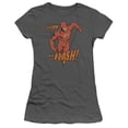 thumbnail image 1 of Dc-Whirlwind - Short Sleeve Junior Sheer Tee - Charcoal- Small, 1 of 1