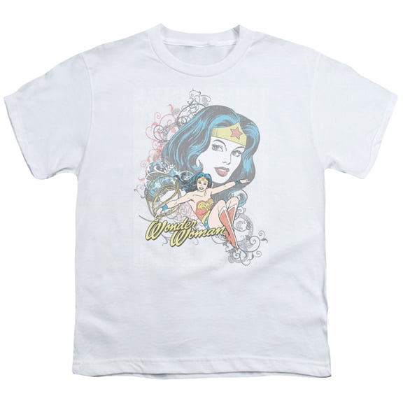 Dc - Wonder Scroll - Youth Short Sleeve Shirt - Large