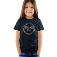 thumbnail image 1 of Dc Wonder Woman Floral Wonder Woman Logo Kids T Shirt (2) for Youth Toddler Boys and Girls, Navy, 1 of 5