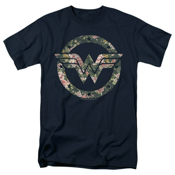 Dc Wonder Woman Floral Wonder Woman Logo Unisex Adult T Shirt For Men And Women